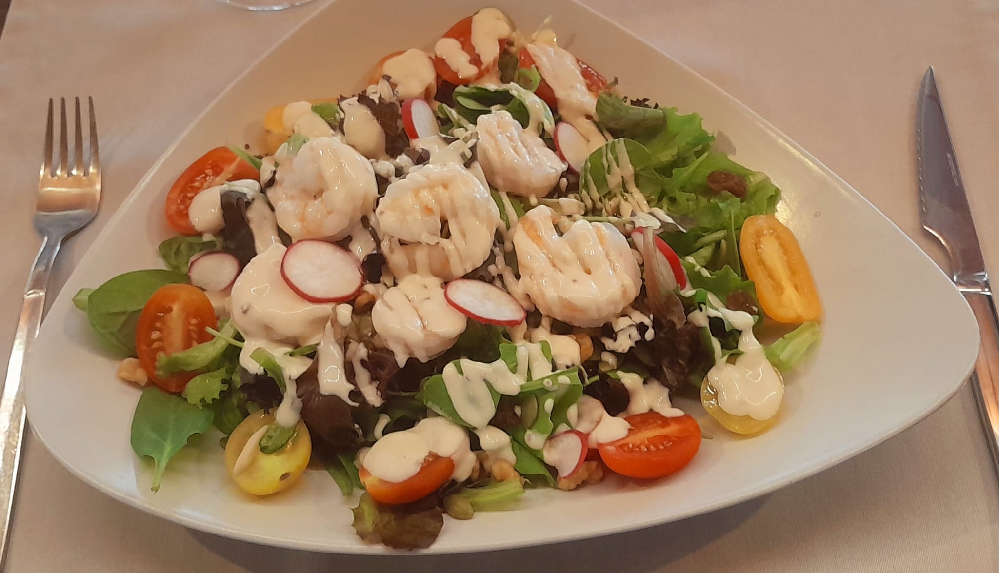ENSALADA DE LANGOSTINO en Matalafer